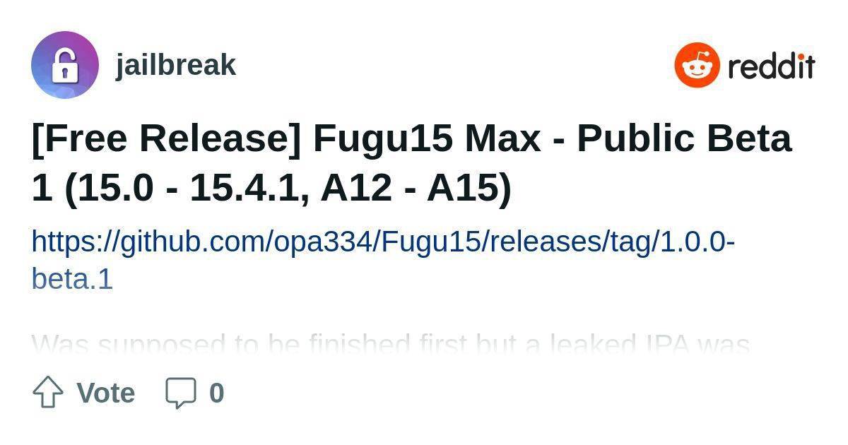 升级越狱工具 苹果版
:越狱工具 Fugu15 Max 公测版发布：支持iPhone 13系列等机型-第1张图片-太平洋在线下载
